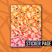 Load image into Gallery viewer, Halloweenie 26 Ghostie Sticker/Paper Page
