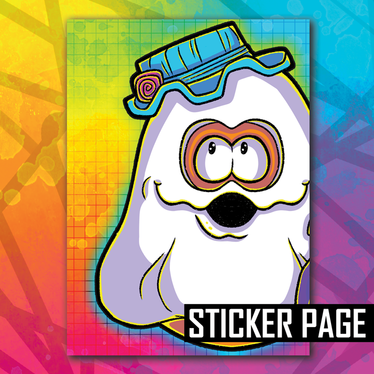 Ghost Nugget Sticker Page