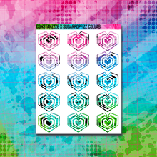 Load image into Gallery viewer, Girl Gang Hearts Sticker Sheet
