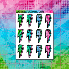 Load image into Gallery viewer, Girl Gang 3D Bolt Sticker Sheet
