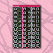 Load image into Gallery viewer, CPC Jumbo Bead Letter Sticker Sheet
