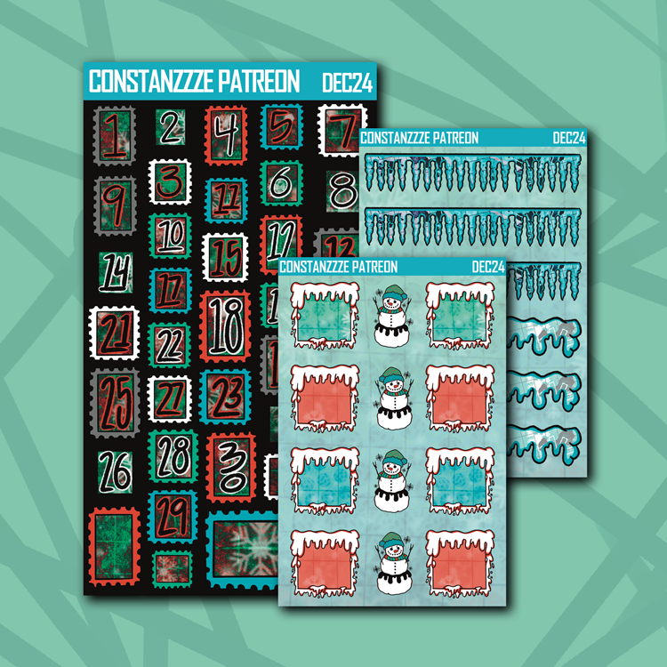 Spooky Winter Deco+ Sticker Sheets