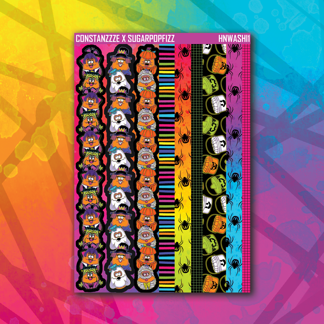 Halloween Nuggets Washi Strip Sticker Sheet