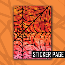 Load image into Gallery viewer, Halloweenie 26 Spider Web Sticker/Paper Page

