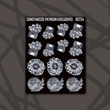 Load image into Gallery viewer, Inktober Deco+ Sticker Sheets
