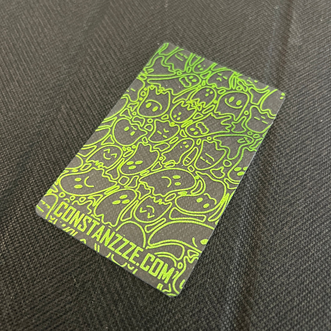 Green Glitter Foil Ghostie Washi Card