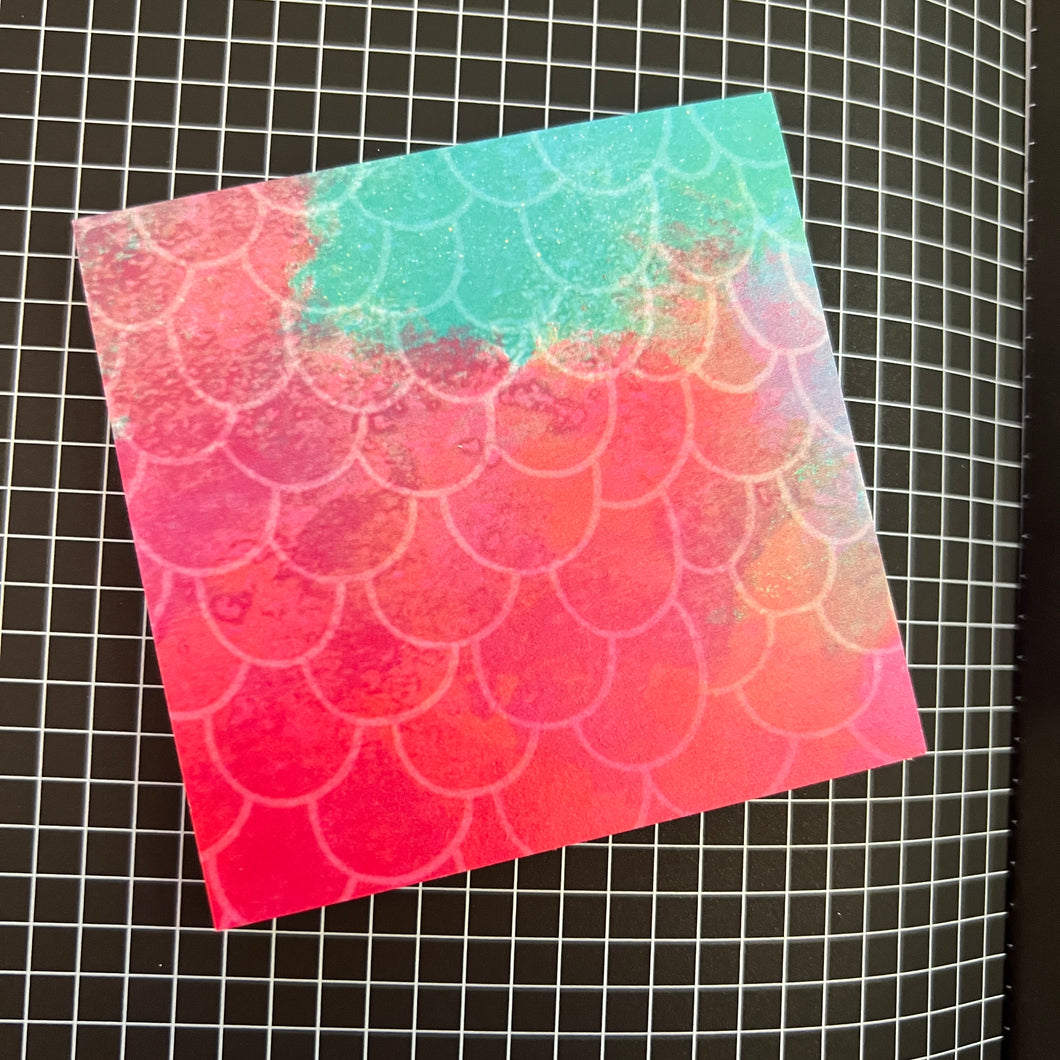 Red Mermaid Sticky Note Pad