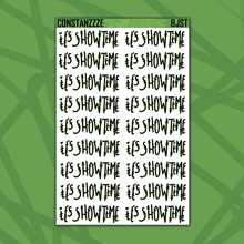 Load image into Gallery viewer, Showtime Lettered Sticker Sheet
