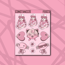 Load image into Gallery viewer, Pink Poke Deco Box+ Sticker Sheets
