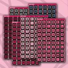 Load image into Gallery viewer, CPC Jumbo Bead Letter Sticker Sheet
