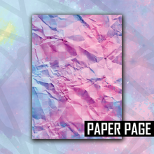 Load image into Gallery viewer, Kandi Galaxy Crumpled Sticker/Paper Page
