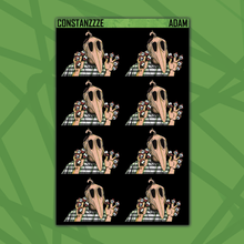 Load image into Gallery viewer, Blackout Scary Adam Sticker Sheet
