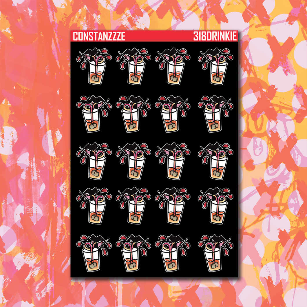 Blackout 318 Drinkie Sticker Sheets