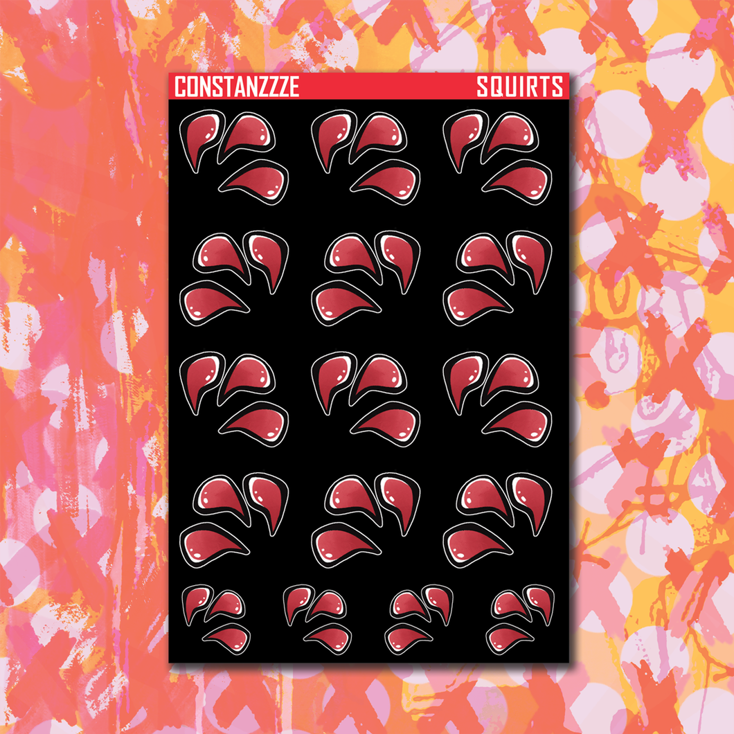 Blackout 318 Squirt Sticker Sheets