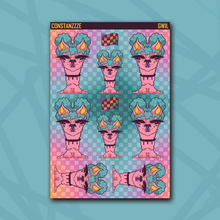 Load image into Gallery viewer, Race To Wild Buns Llama Babe Sticker Sheet
