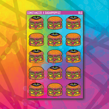 Load image into Gallery viewer, Halloween Burger Sticker Sheets
