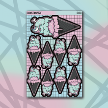 Load image into Gallery viewer, Celebration Ice Cream Sticker Sheet
