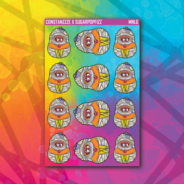 Mummy Nugget Sticker Sheet