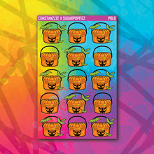 Load image into Gallery viewer, Orange Bucket Sticker Sheet
