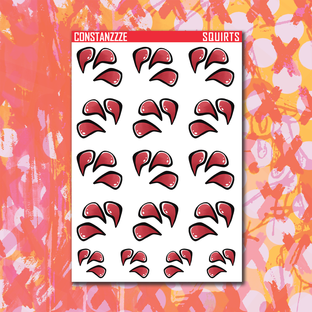 318 Squirt Sticker Sheets