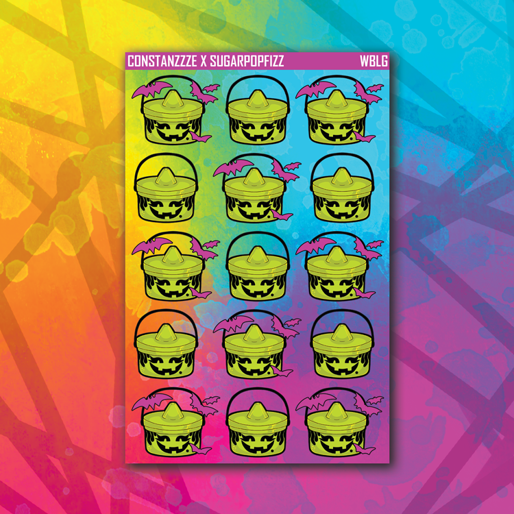 Green Bucket Sticker Sheet