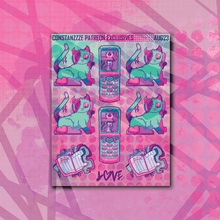 Load image into Gallery viewer, LoFi Love Zombie Deco Sticker Sheets
