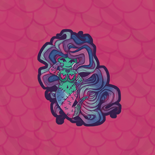 Load image into Gallery viewer, Love Zombie Chibi Mermaid Die Cut
