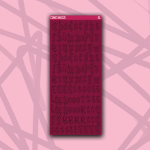 Load image into Gallery viewer, CPC Gothic Letter Sticker Sheet
