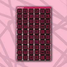 Load image into Gallery viewer, CPC Jumbo Bead Letter Sticker Sheet

