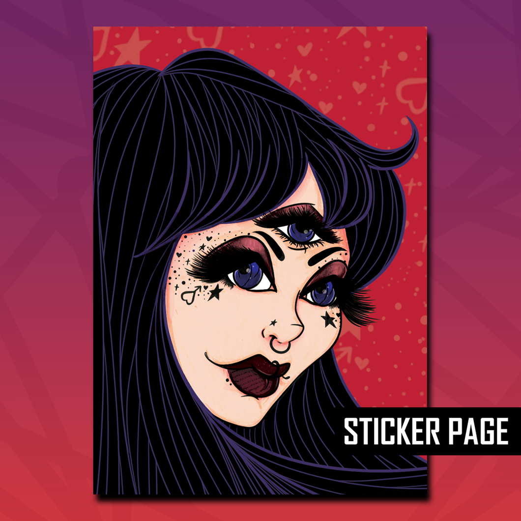 Mars Oracle Sticker Page