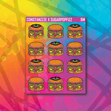 Load image into Gallery viewer, Halloween Burger Sticker Sheets
