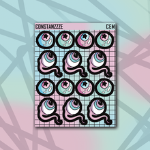 Load image into Gallery viewer, Celebration Eyes Sticker Sheet
