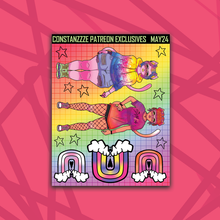 Load image into Gallery viewer, Pride Meow Meow Deco Sticker Sheets
