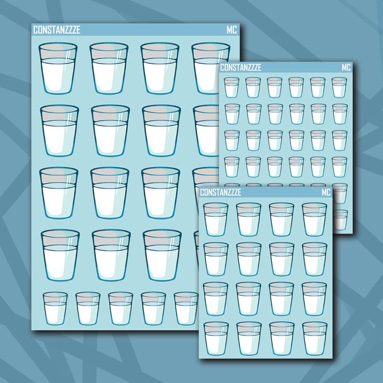 Milkie Glass Of Milk Sticker Sheet