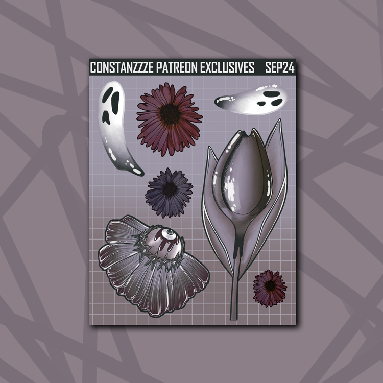 Haunted Florals Mixed Deco Sticker Sheet