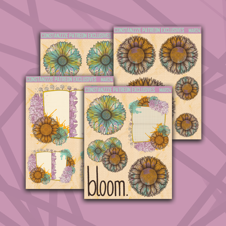 Planners Bloom Small Deco Sticker Sheets