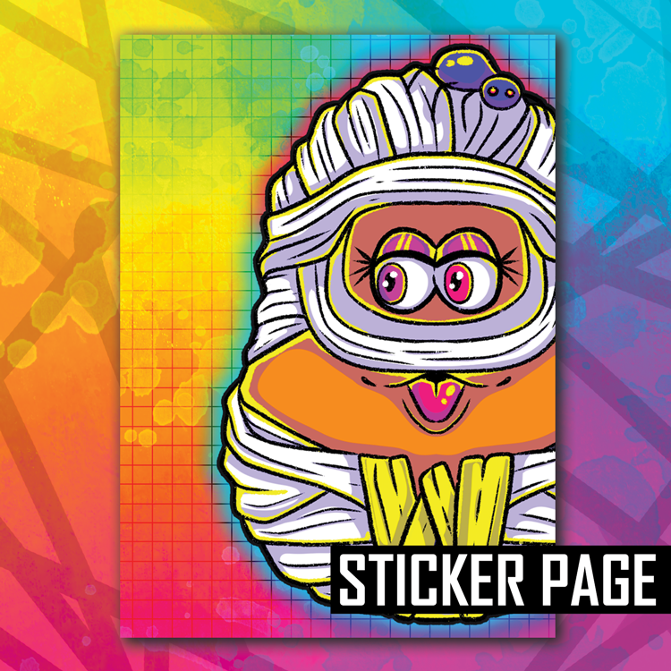 Mummy Nugget Sticker Page