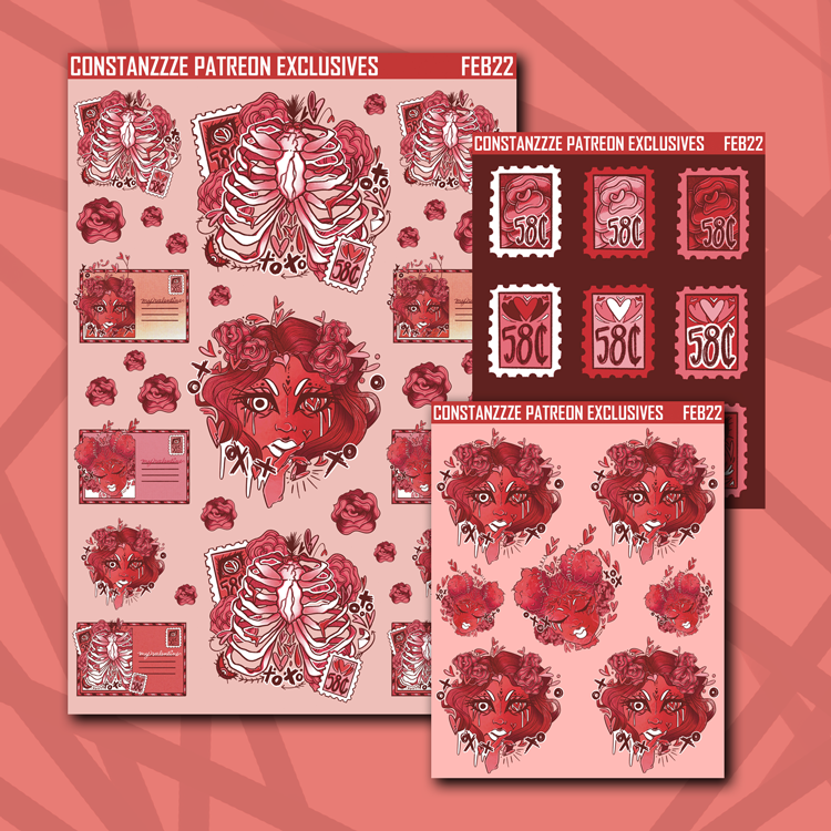 My Valentine Deco Sticker Sheets