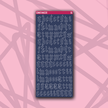 Load image into Gallery viewer, CPC Gothic Letter Sticker Sheet
