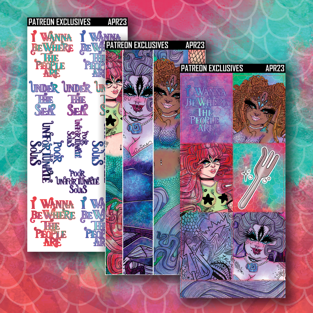 Mermaid Oracle Deco Box Sticker Sheets