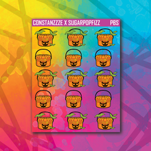 Load image into Gallery viewer, Orange Bucket Sticker Sheet
