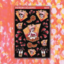 Load image into Gallery viewer, Blackout 318 Blood Oranges Mixed Deco Sticker Sheets
