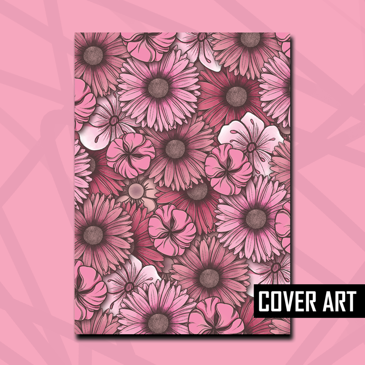 Pink Floral Reusable Sticker Book