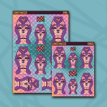 Load image into Gallery viewer, Race To Wild Ponytail Llama Babe Sticker Sheet
