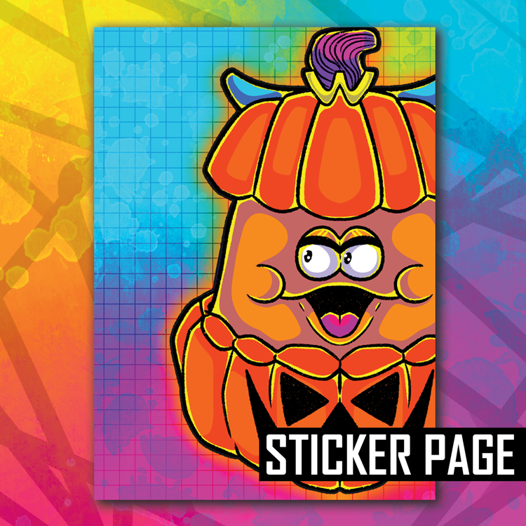 Pumpkin Nugget Sticker Page