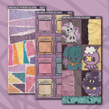 Load image into Gallery viewer, Purple Poke Deco Box+ Sticker Sheets
