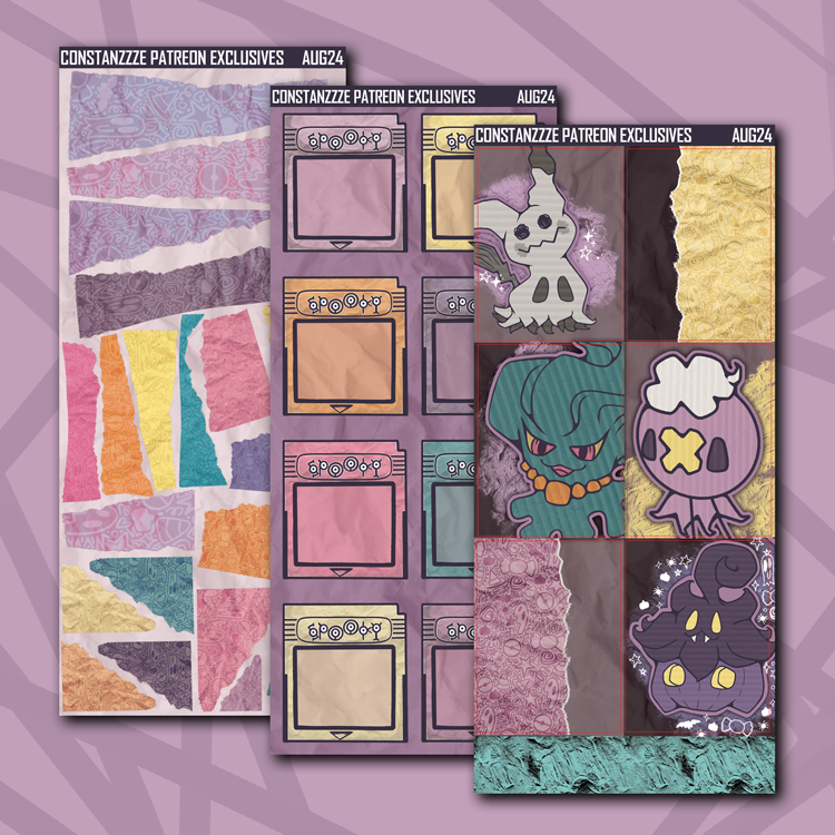 Purple Poke Deco Box+ Sticker Sheets