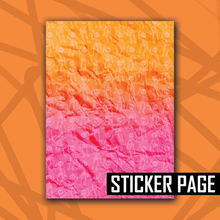 Load image into Gallery viewer, Halloweenie 26 Skeleton Pattern Sticker/Paper Page
