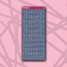 Load image into Gallery viewer, CPC Gothic Letter Sticker Sheet
