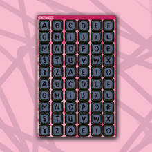Load image into Gallery viewer, CPC Jumbo Bead Letter Sticker Sheet
